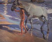 Joaquin Sorolla, The bathing of the horse